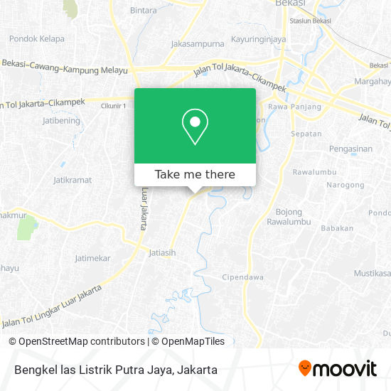 Bengkel las Listrik Putra Jaya map