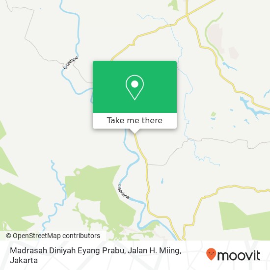 Madrasah Diniyah Eyang Prabu, Jalan H. Miing map