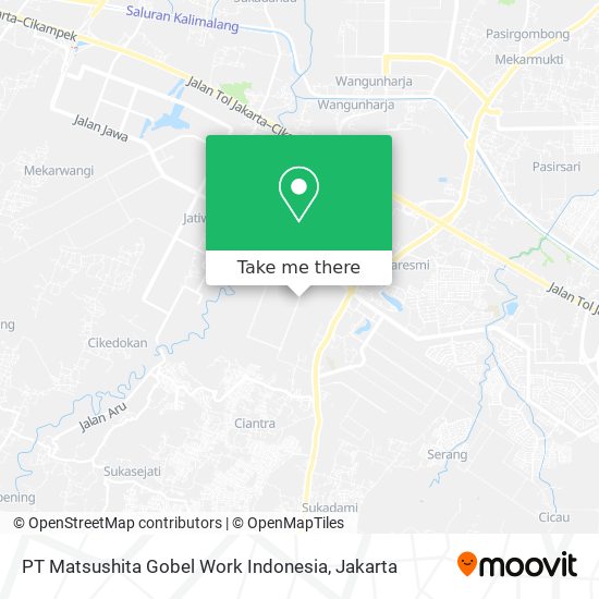 PT Matsushita Gobel Work Indonesia map