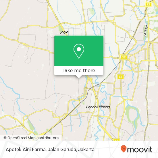 Apotek Aini Farma, Jalan Garuda map