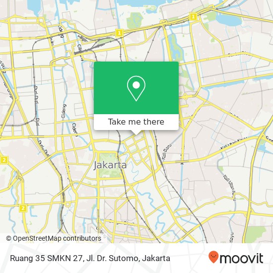 Ruang 35 SMKN 27, Jl. Dr. Sutomo map