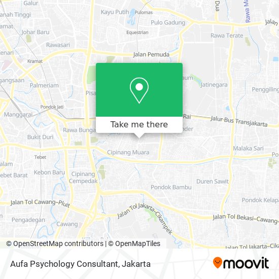 Aufa Psychology Consultant map