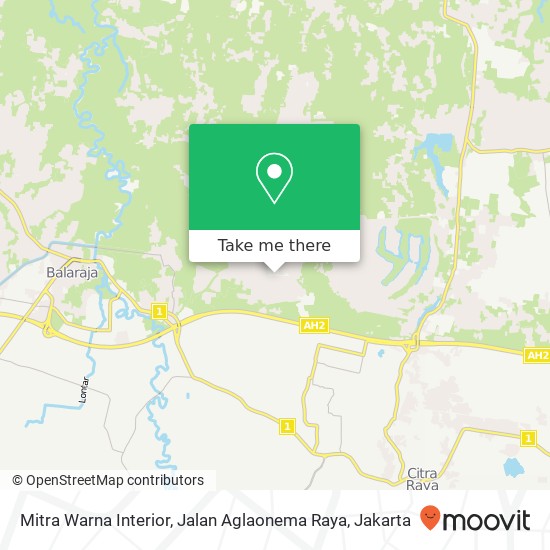 Mitra Warna Interior, Jalan Aglaonema Raya map