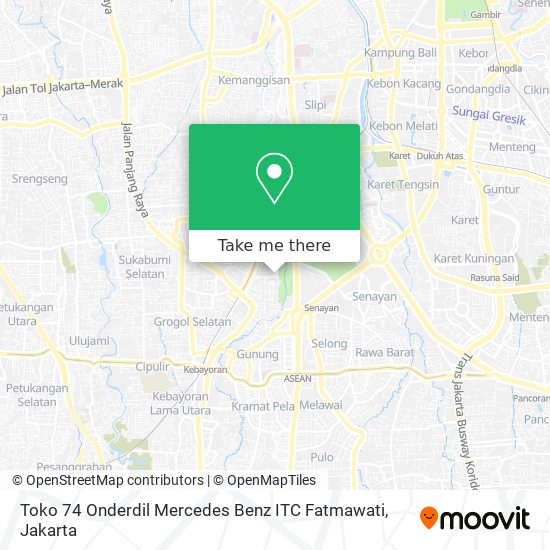 Toko 74 Onderdil Mercedes Benz ITC Fatmawati map