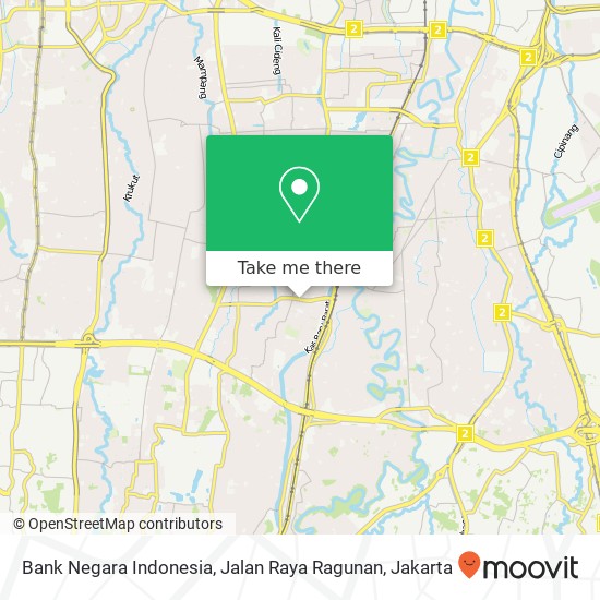 Bank Negara Indonesia, Jalan Raya Ragunan map