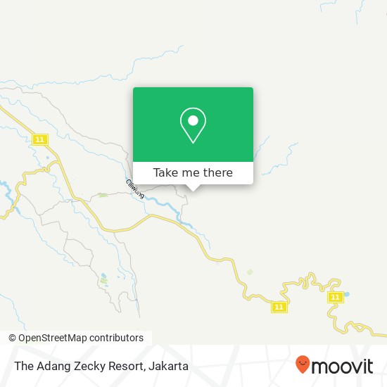 The Adang Zecky Resort map