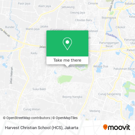 Harvest Christian School (HCS) map