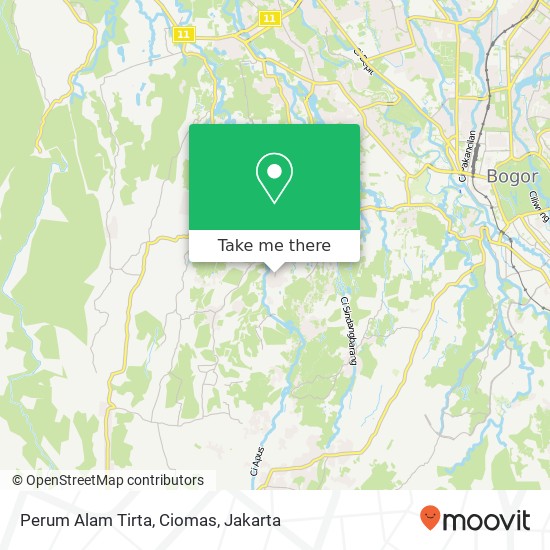 Perum Alam Tirta, Ciomas map