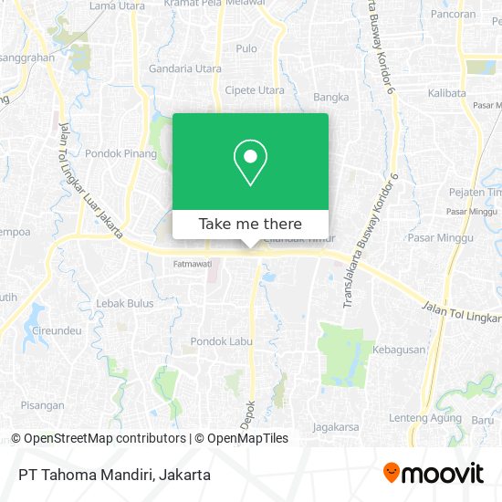 PT Tahoma Mandiri map