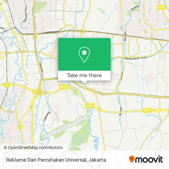 Reklame Dan Percetakan Universal map