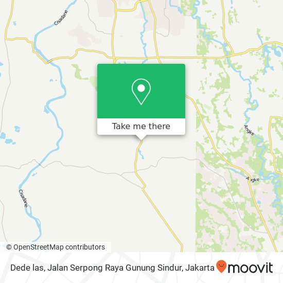 Dede las, Jalan Serpong Raya Gunung Sindur map