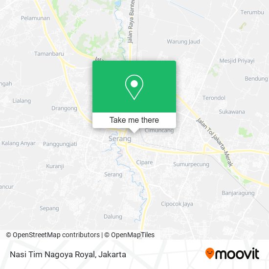 Nasi Tim Nagoya Royal, Serang map