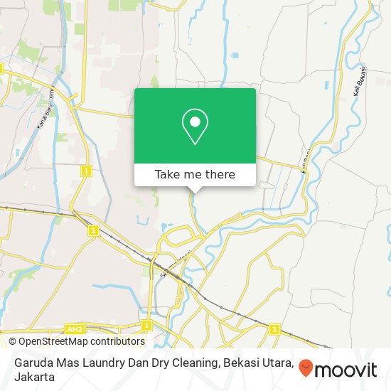 Garuda Mas Laundry Dan Dry Cleaning, Bekasi Utara map