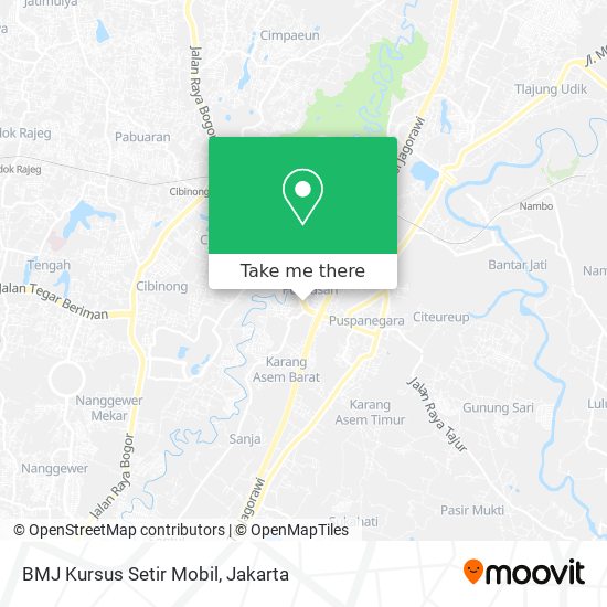 BMJ Kursus Setir Mobil map