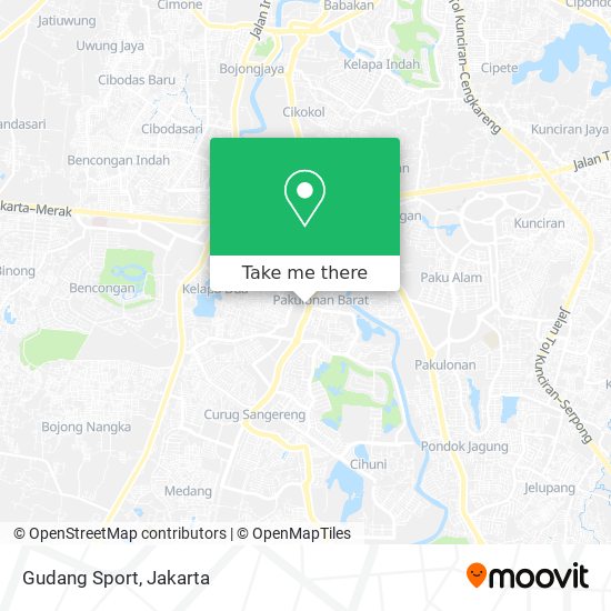 Gudang Sport map