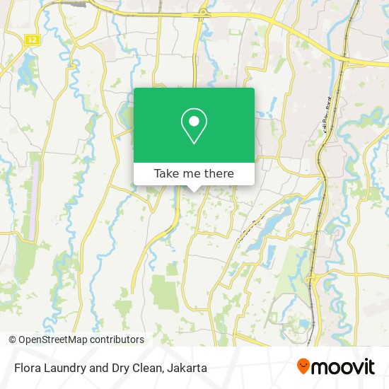 Flora Laundry and Dry Clean map