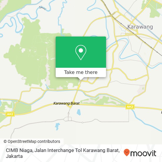 CIMB Niaga, Jalan Interchange Tol Karawang Barat map