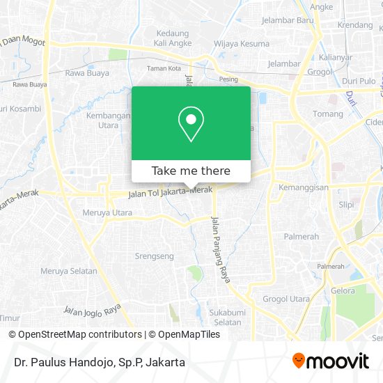 Dr. Paulus Handojo, Sp.P map