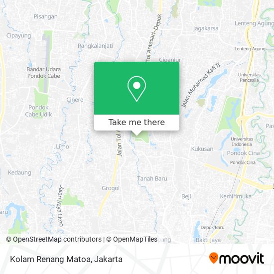 Kolam Renang Matoa map