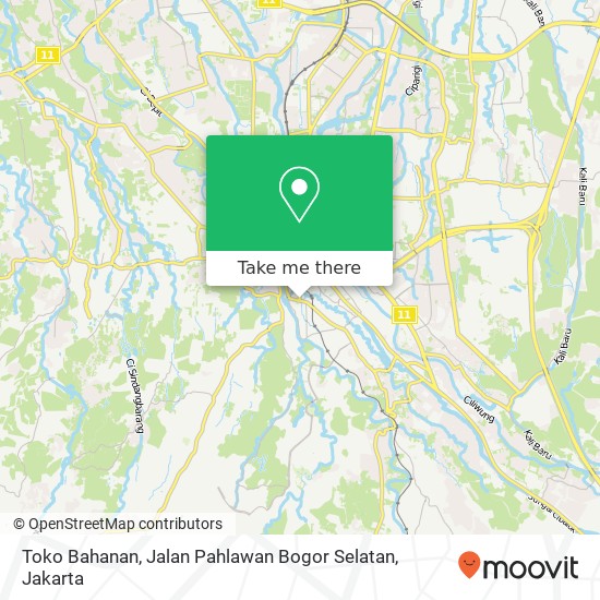 Toko Bahanan, Jalan Pahlawan Bogor Selatan map