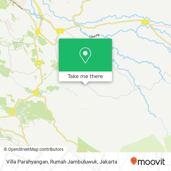 Villa Parahyangan, Rumah Jambuluwuk map