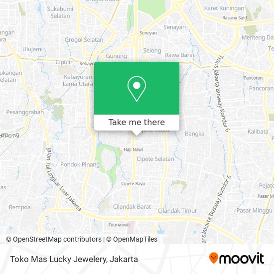 Toko Mas Lucky Jewelery map