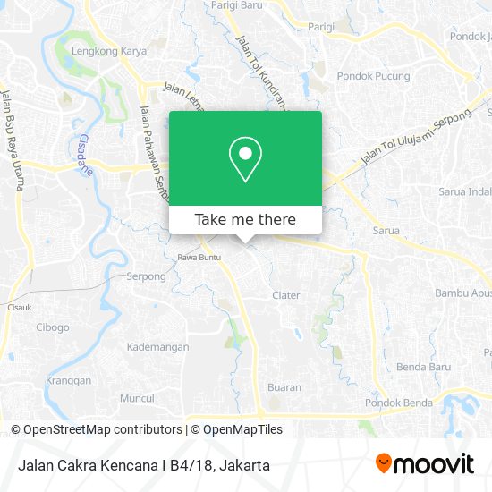 Jalan Cakra Kencana I B4/18 map