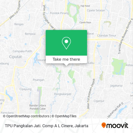 TPU Pangkalan Jati. Comp A L Cinere map