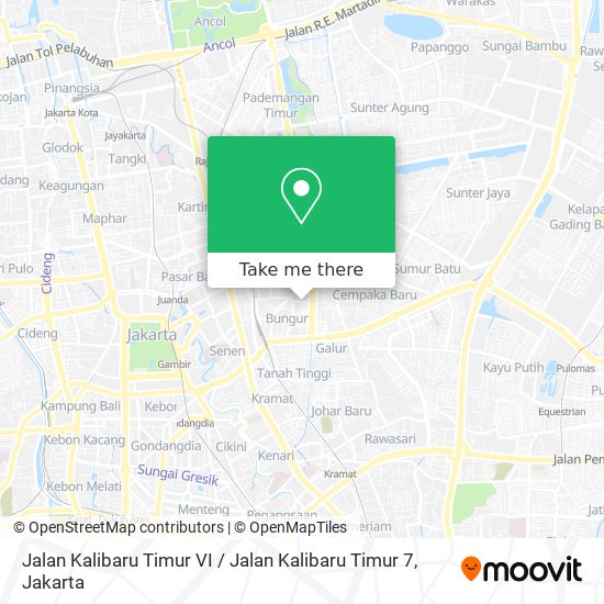 Jalan Kalibaru Timur VI / Jalan Kalibaru Timur 7 map