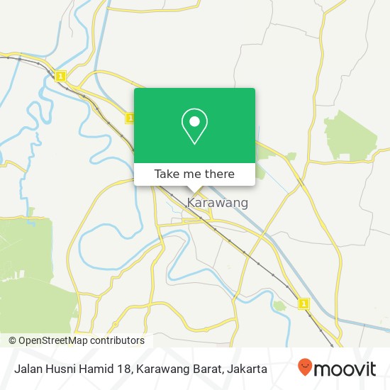 Jalan Husni Hamid 18, Karawang Barat map