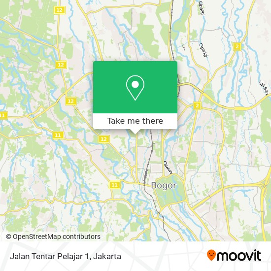 Jalan Tentar Pelajar 1 map