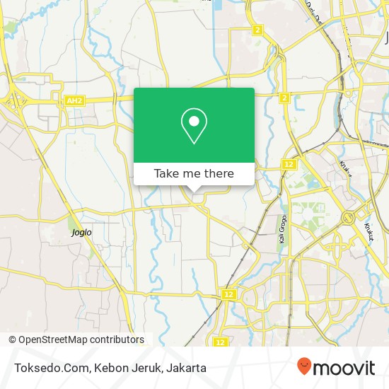 Toksedo.Com, Kebon Jeruk map