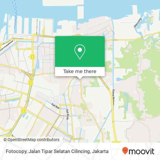 Fotocopy, Jalan Tipar Selatan Cilincing map