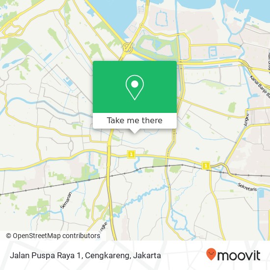 Jalan Puspa Raya 1, Cengkareng map