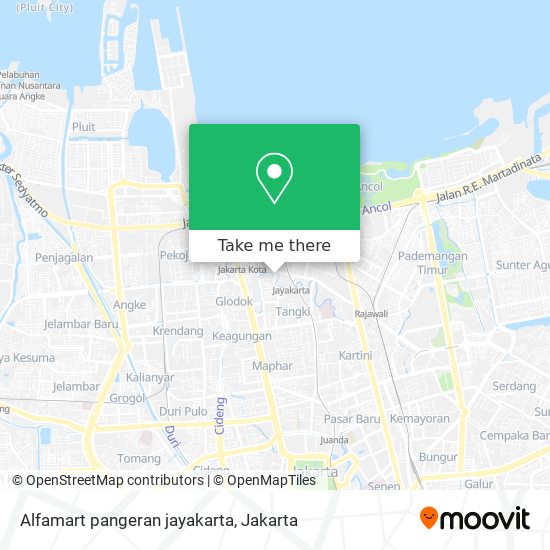 Alfamart pangeran jayakarta map