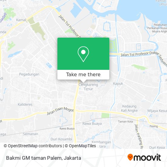 Bakmi GM taman Palem map