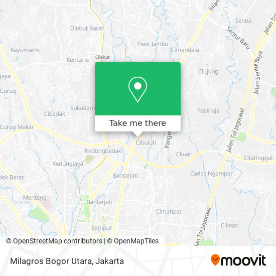Milagros Bogor Utara map