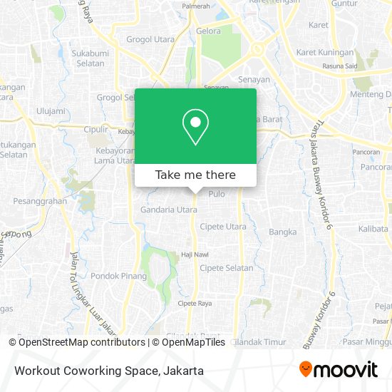 Workout Coworking Space map