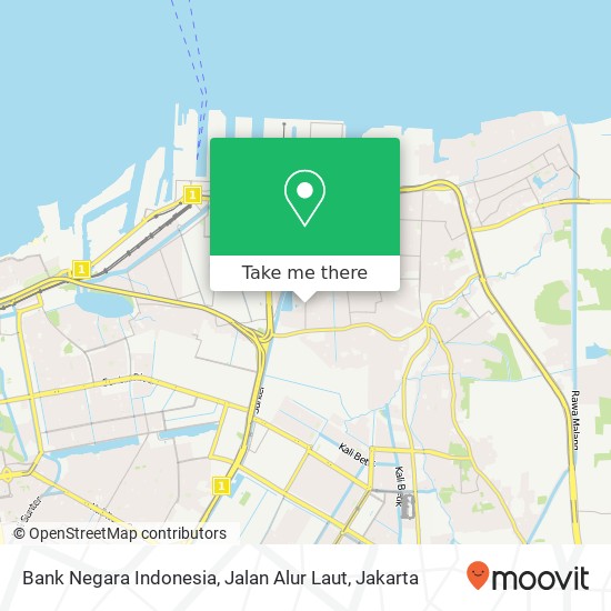 Bank Negara Indonesia, Jalan Alur Laut map