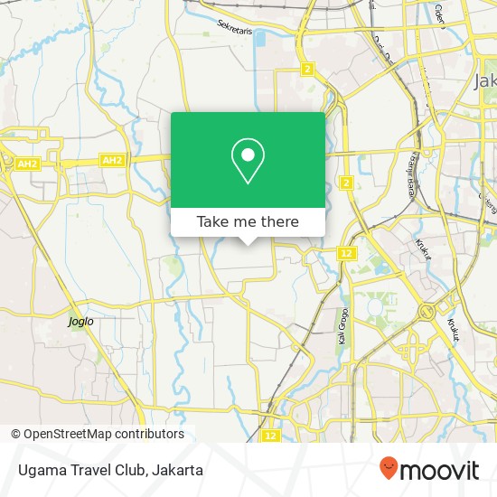 Ugama Travel Club map