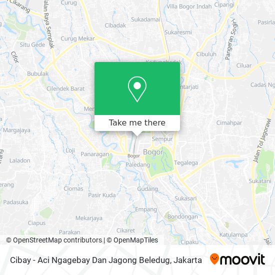 Cibay - Aci Ngagebay Dan Jagong Beledug map