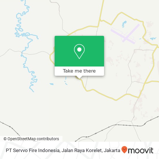 PT Servvo Fire Indonesia, Jalan Raya Korelet map