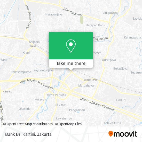 Bank Bri Kartini map
