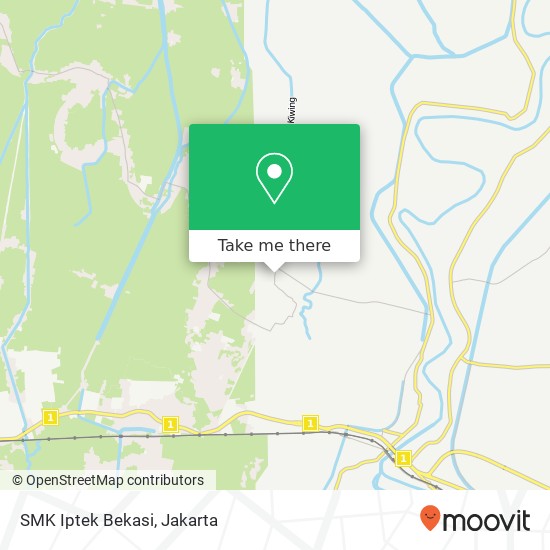 SMK Iptek Bekasi, Kedungwaringin 17543 map