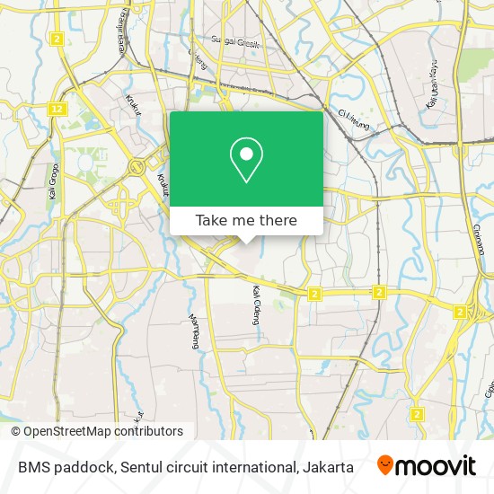 BMS paddock, Sentul circuit international map