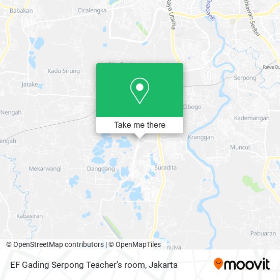 EF Gading Serpong Teacher's room map