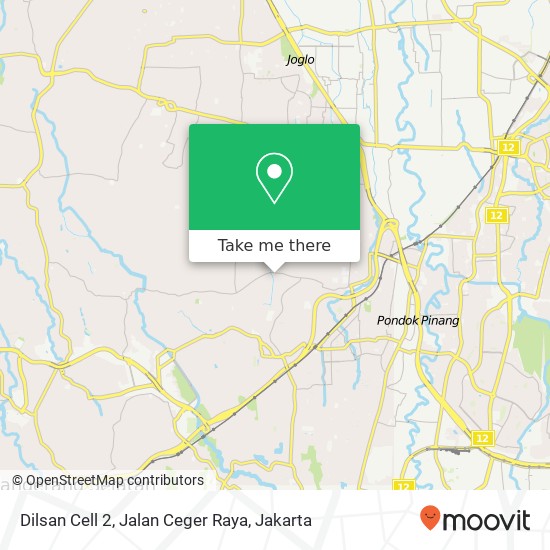 Dilsan Cell 2, Jalan Ceger Raya map