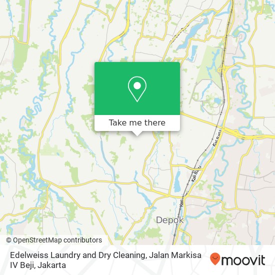 Edelweiss Laundry and Dry Cleaning, Jalan Markisa IV Beji map