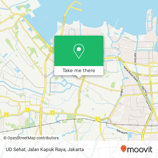 UD Sehat, Jalan Kapuk Raya map