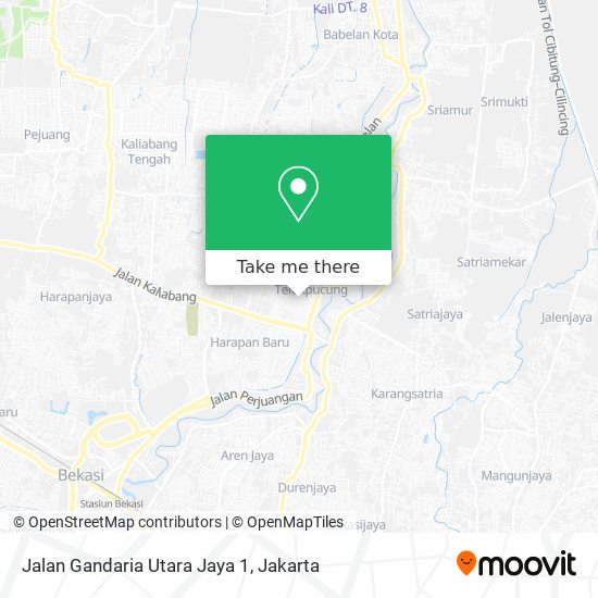 Jalan Gandaria Utara Jaya 1 map